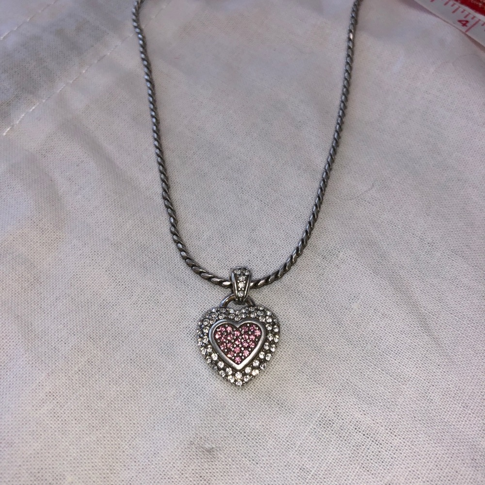 Brighton pink heart necklace/ pendant